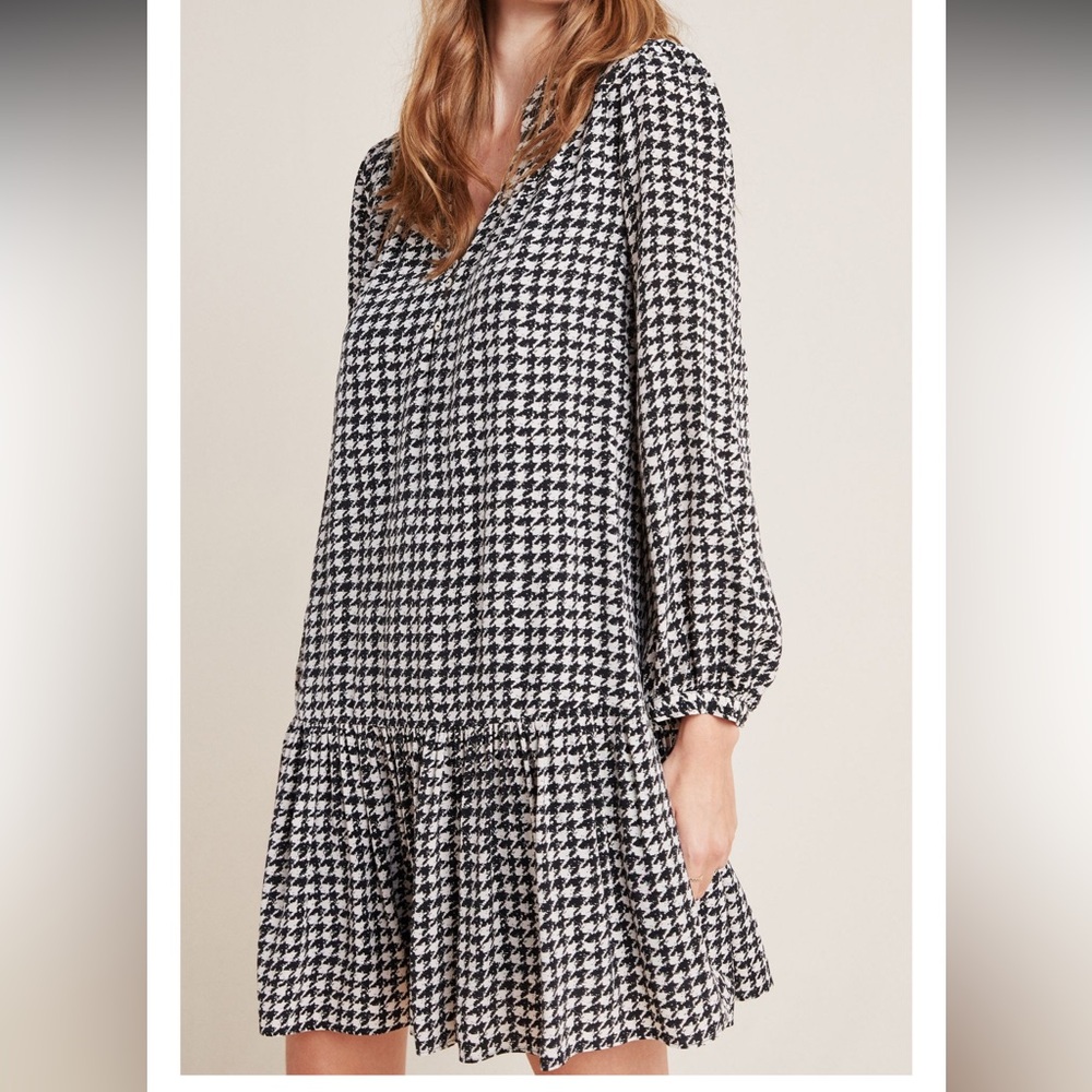 Maeve - Sterling Houndstooth Tunic/Mini - Size M